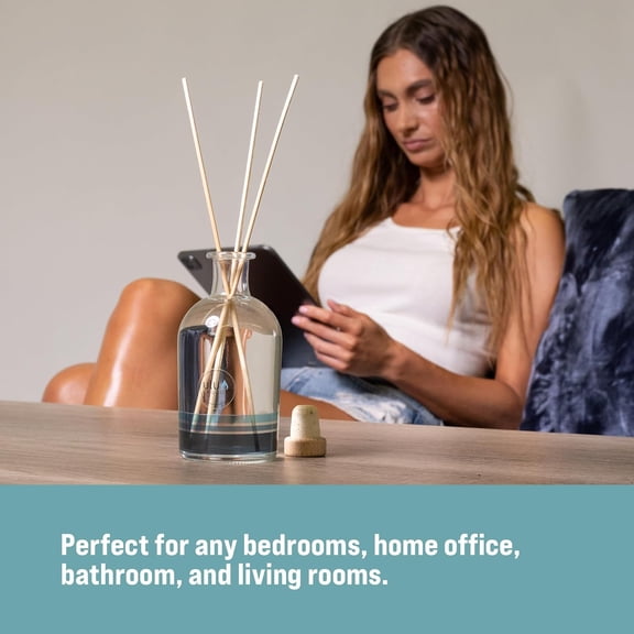 8oz Coconut Surf Wax Scented Reed Diffuser | The New Reed Diffuser from Will Make Any Room in Your Home, Office, or Apartment Smell Like a Tropical Oasis.
