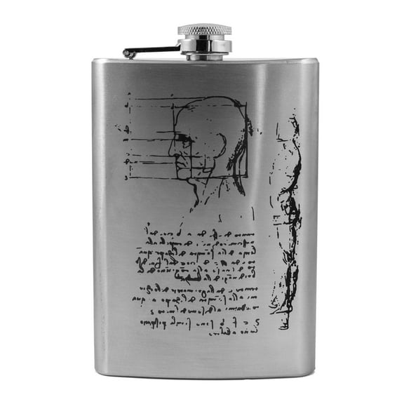 8oz Da Vinci Proportions Flask L1