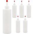 thumbnail image 1 of 8oz HDPE Plastic Squeeze Bottles w/Yorker Tips (6-Pack), Empty Refillable Bottles for Arts, Crafts & Kitchen (6-Pack), 1 of 4