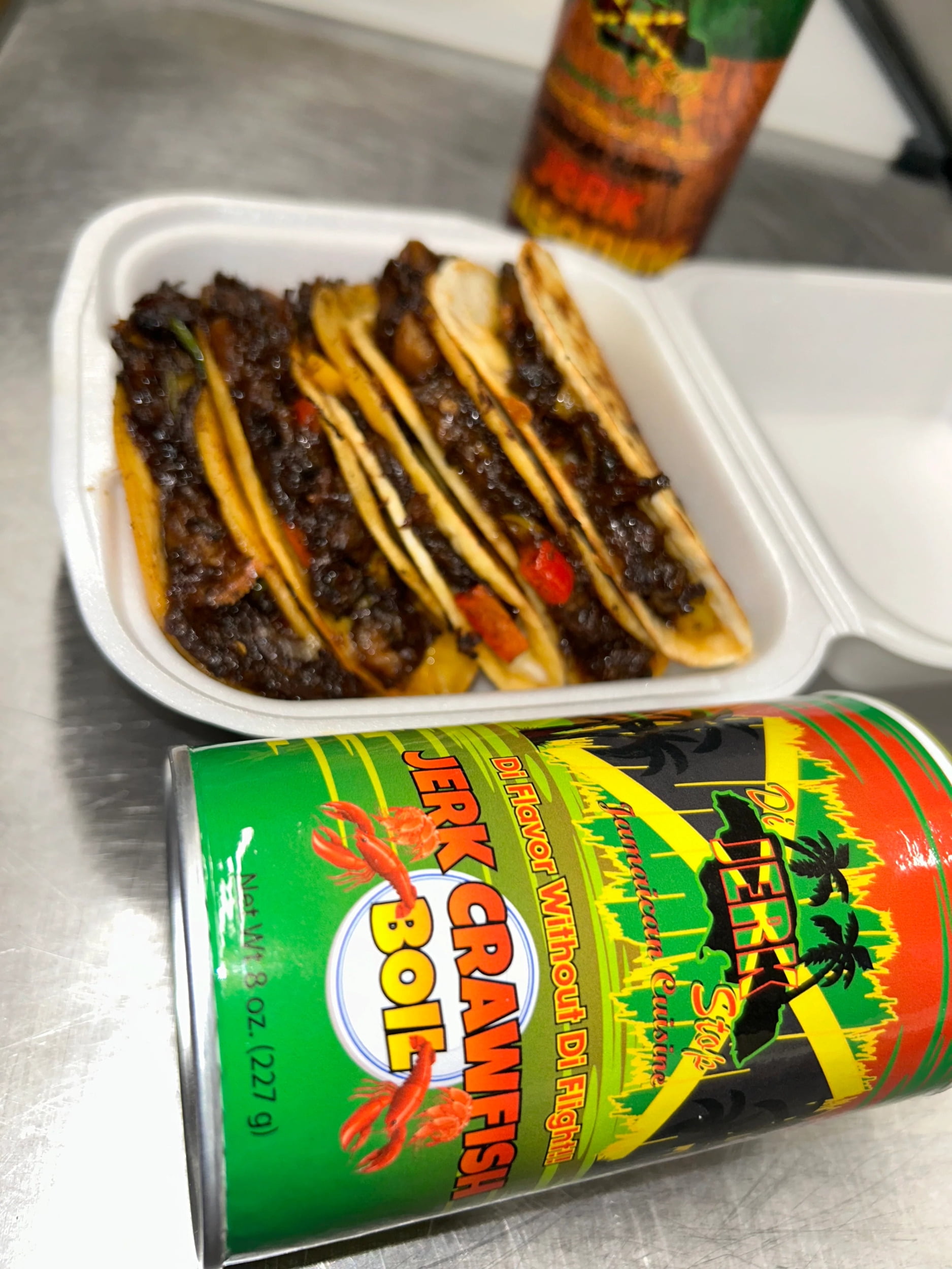 8oz Jerk crawfish boil (Seafood boil)