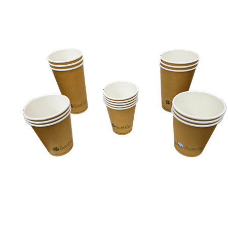 8oz Kraft Earth Hot Cup, Compostable