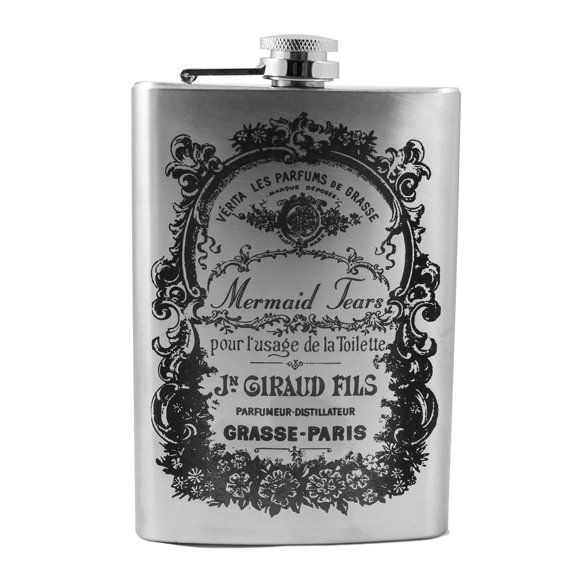8oz Mermaid Tears Flask L1