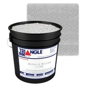 8oz Metallic Silver Ink - Half Pint Glitter Screen Printing Ink - Nevertheless Plasitsol Ink - Metallic Screen Print Ink