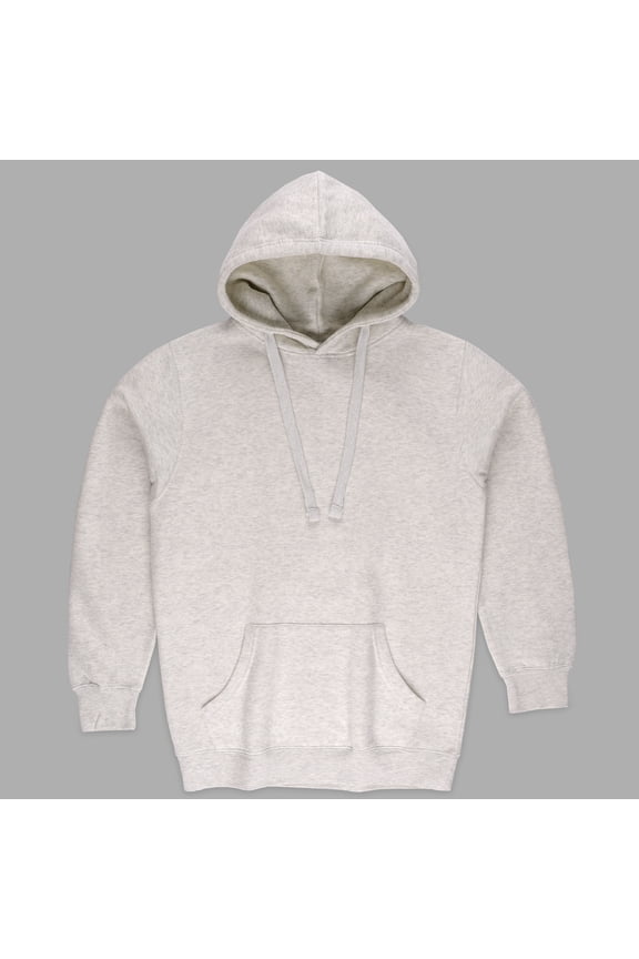 8oz Midweight Promo Fleece Hoodie CVC Cotton Blend Unisex Adult Hooded Sweatshirt Decorator-Ready Blank Style 317