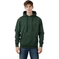 thumbnail image 1 of Milltex 8oz Midweight Fleece Hoodie Unisex CVC Cotton Blend Hooded Sweatshirt Soft Warm Pullover Blank Hoodie for Men Women Casual Everyday Wear Durable Comfortable Fit-Forest, 1 of 4