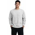 thumbnail image 1 of Milltex 8 oz Midweight Crewneck Fleece Sweatshirt Unisex CVC Blend, Soft Cotton Polyester Pullover, Decorator Ready Blank for Printing, Casual Long Sleeve Sweatshirt for Men and Women-Gray Heather, 1 of 5
