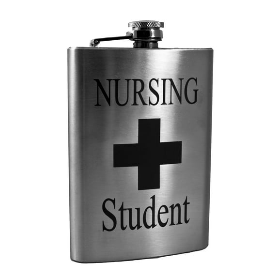 8oz Nursing Student Flask L1