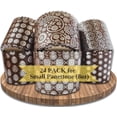 thumbnail image 1 of 8oz Panettone Paper Mold Murals - 24pcs, H 3.5″x3.5″ W (9cm x9cm) Kulich Mold - Round Panettone Paper Baking Molds - Pans Paper Panettone - Easter Bread Baking Forms, 1 of 4