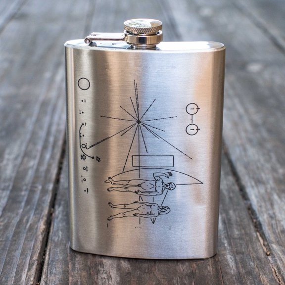 8oz Pioneer Message Flask L1