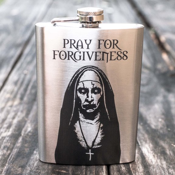 8oz Pray for Forgiveness Flask L1