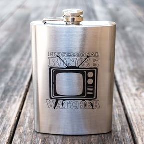 8oz Professional Binge Watcher Flask L1