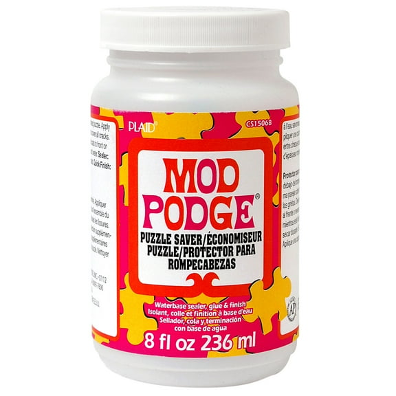 Mod Podge 8oz. Quick Drying  Puzzle Saver - Non-Toxic Decoupage Glue and Sealer for Puzzles - Bulk 12 Pack