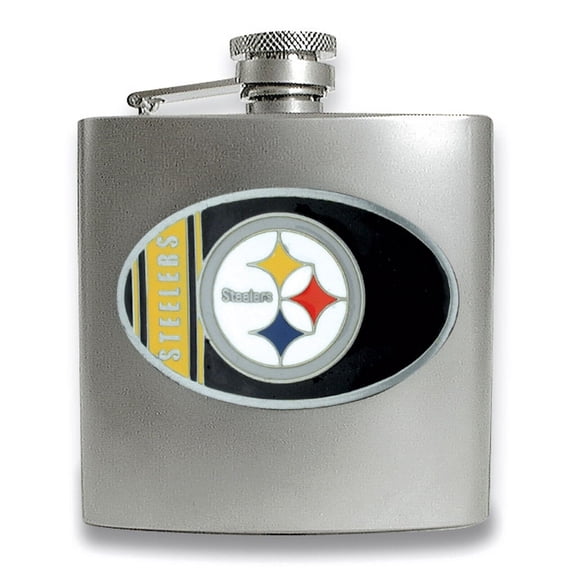 8oz Stainless Steel Flask with Filling Funnel NFL