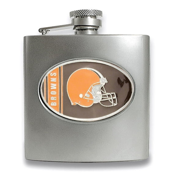 8oz Stainless Steel Flask with Filling Funnel NFL