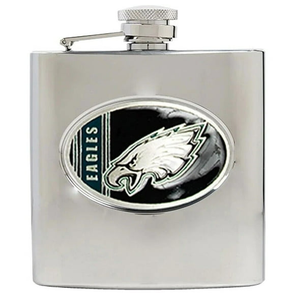 8oz Stainless Steel Flask with Filling Funnel NFL