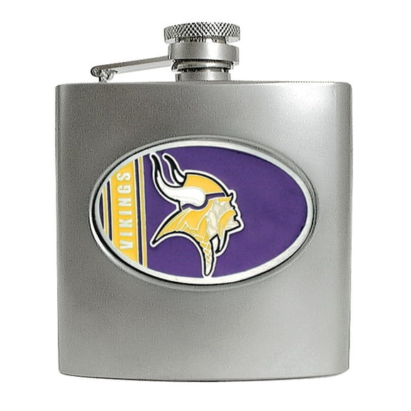 8oz Stainless Steel Flask with Filling Funnel NFL