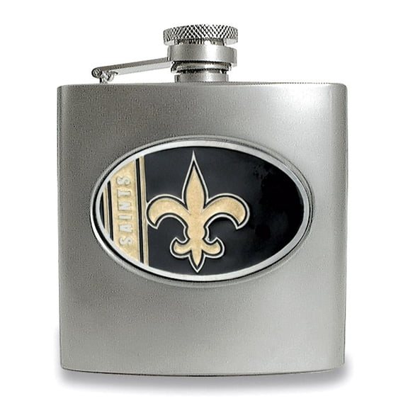 8oz Stainless Steel Flask with Filling Funnel NFL