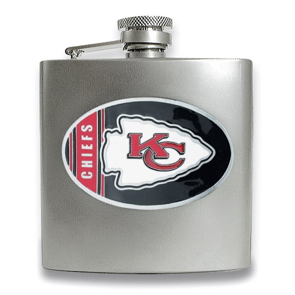 8oz Stainless Steel Flask with Filling Funnel NFL