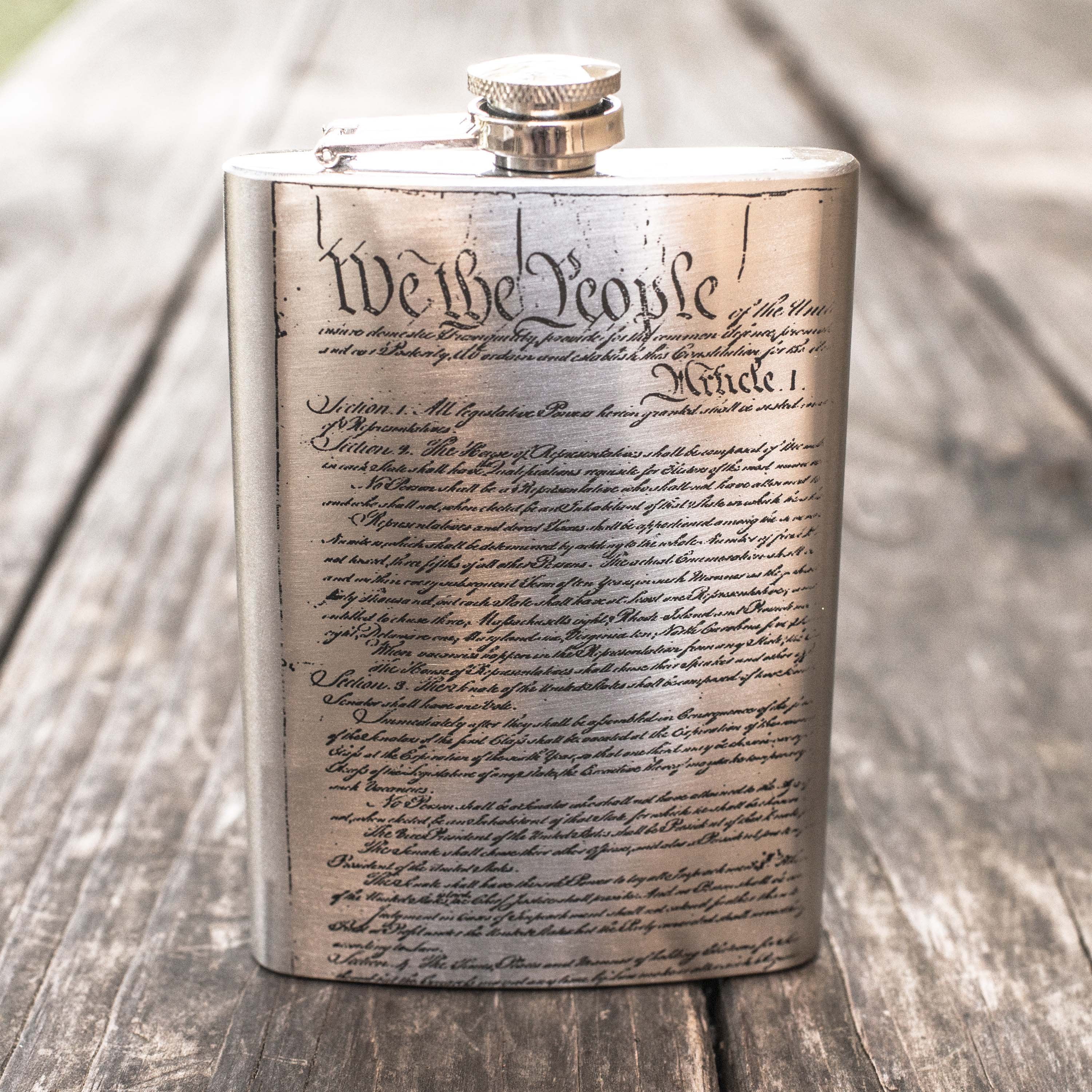 8oz We the People Stainless Steel Flask 8oz We the People Stainless Steel Flask