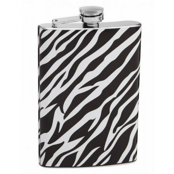 8oz Zebra Print Flask,