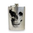 thumbnail image 1 of 8oz skull Stainless Steel flask, 1 of 7