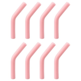 HINZIC 12pcs Silicone Straw Tips Reusable Food Grade Rubber Straw Covers Black Flex Elbow Hydraflow Straw Replacement Tip for 5/16 inch Wide(8MM