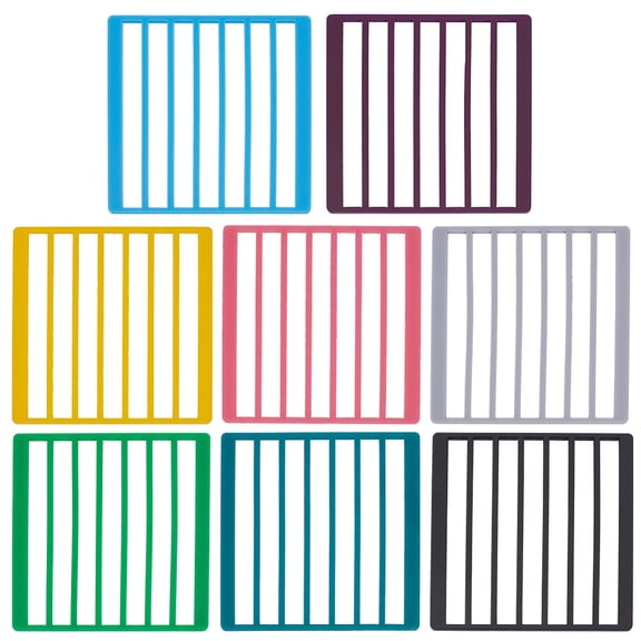 8pc 8 Colors Square Acrylic Template Ruler New Ruler Template Sampler for Diamond Picture Mixed Color 100x100x3mm 1pc/color for DIY Mixed Color