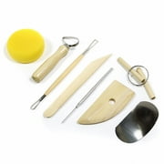 8pc Basic Pottery Kit Clay Molding Hobby Arts and Craft Tool Set for Beginners