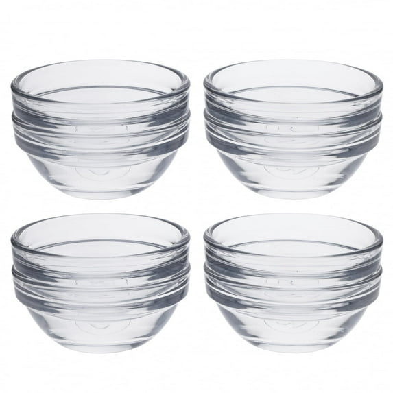 8pc Beille Glass Pinch Bowl Ramekin Set Cooking Baking Supplies Kitchen Essentials