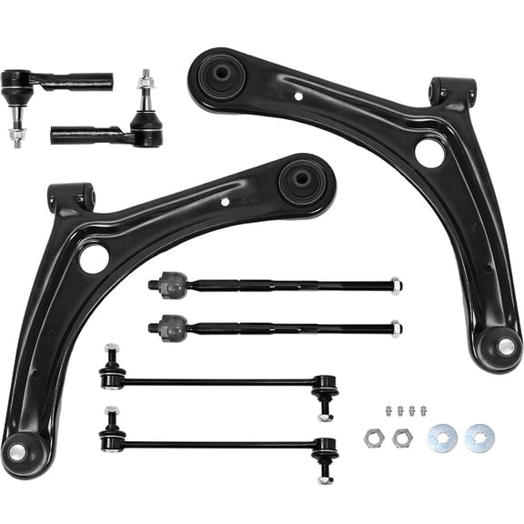 8pc Front Control Arms Sway Bar for 2007-2017 Jeep Patriot Compass Dodge Caliber