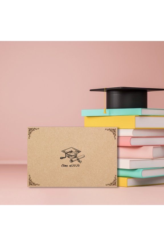 8pc Graduation Season Handwritten Blessing Card, 3D Pop Up Box Congratulations Card for Graduates, Perfect for High School College Graduation Ceremony Gift, Teacher Card