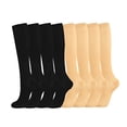 thumbnail image 1 of (8pc)MSJUHEG Compression Socks,Medias De Compresión Para Mujer,Wide Calf Compression Socks Women,Soccer Socks,Ski Socks,Pairs Socks Sports Brede Socks Multicolor 1 L, 1 of 1