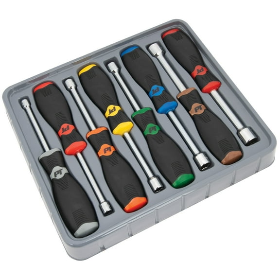 Performance Tool W30901 8-Piece Professional Style Metric Nut Driver