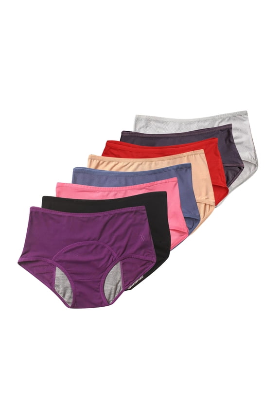 8pc Proof Menstrual Period Panties Women Underwear Physiological Waist Pants