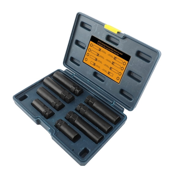 8pc Spline Socket Kit Easy Installation Auto Repair Tool For Hexagonal Aftermark Lock