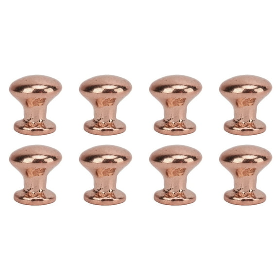 8pcs 1:12 Scale Mini Round Head Pull Handle Metal Doll Accessories Door Handle Knobs Girls Toy