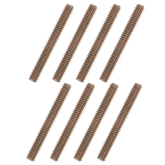 8pcs 1/4"-20 Fully Threaded Rod Bar Studs for Furniture Mounting Assembly 2" Length