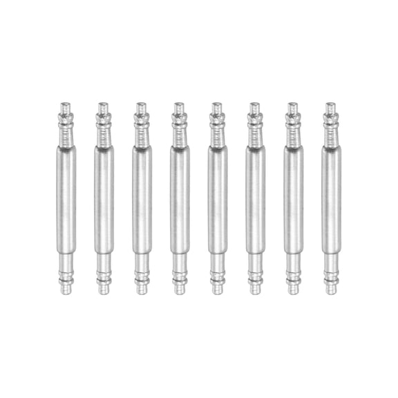 8pcs 10mm Watch Spring Bar 1.5mm Thickness Band Pins Double Fringe Stainless Steel Replacement Pin for Watch Band Link