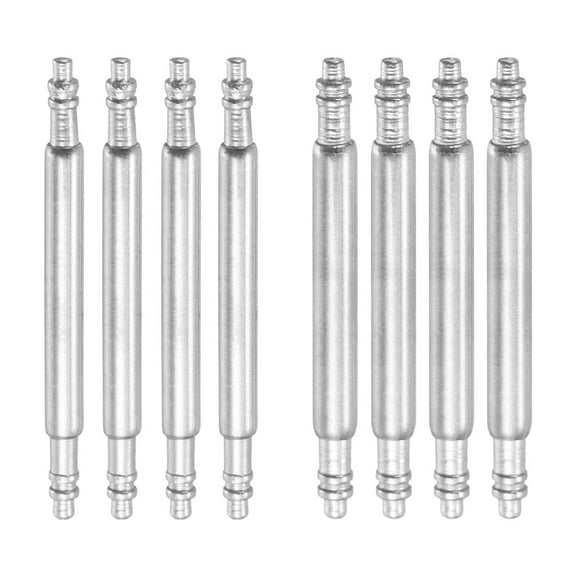 8pcs 14mm Watch Spring Bar 1.5mm+1.8mm Thickness Band Pins Double Fringe Stainless Steel Replacement Pin for Watch Band Link