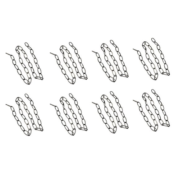 8pcs 1M Heavy Duty Chain for Vintage Chandelier Hanging Lamp,Pearl Black