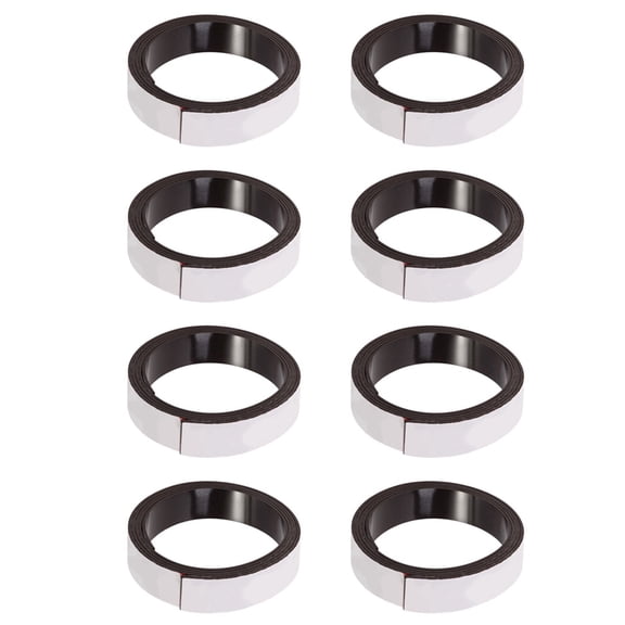 8pcs 1M Ribbon Magnet Magnetic Flexible Roller Strip Magnet Adhesive Strip 10x1.5mm