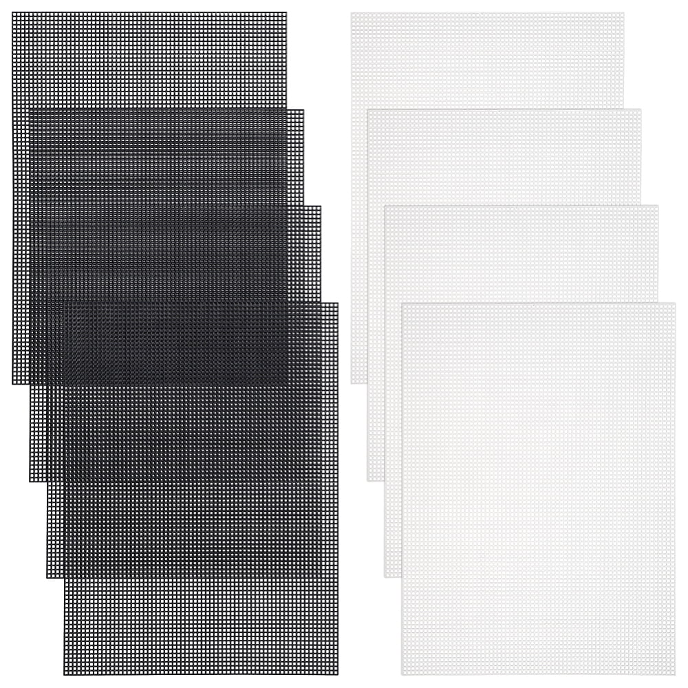 8pcs 2 Colors PE Plastic Mesh Mixed Color 337x249x2mm 4pcs/color