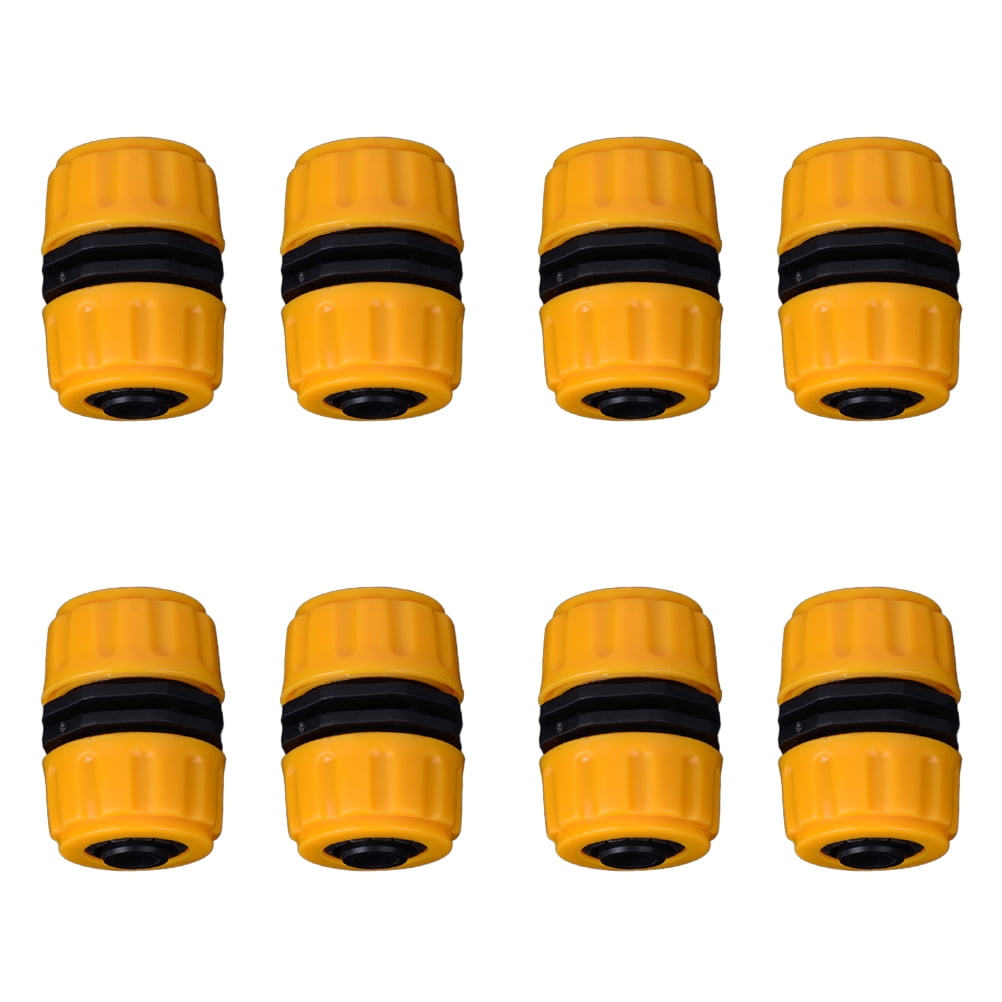 8pcs 20mm Garden Water Pipe Connectors Car Wash Water Pipe Faucet Quick Connection Joint