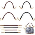 thumbnail image 1 of 8pcs 4 Styles Teapot Handle Replacement Adjustable Bag Metal Handles Wired Dobin Handle for Ceramic Pottery Tea Pots Chinese Teapots Handbag Purses, 1 of 6