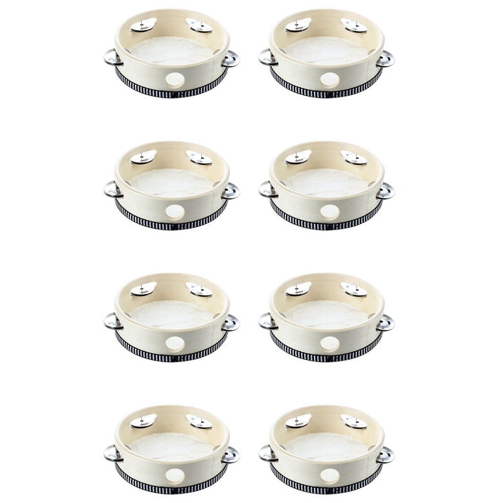 8pcs 6 Inch Musical Tambourine Tamborine Drum Round Percussion Gift for KTV