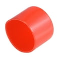 thumbnail image 1 of 8pcs 60mm Round Red Vinyl End Cap Screw Thread Protectors Rubber Cover Caps, 1 of 3