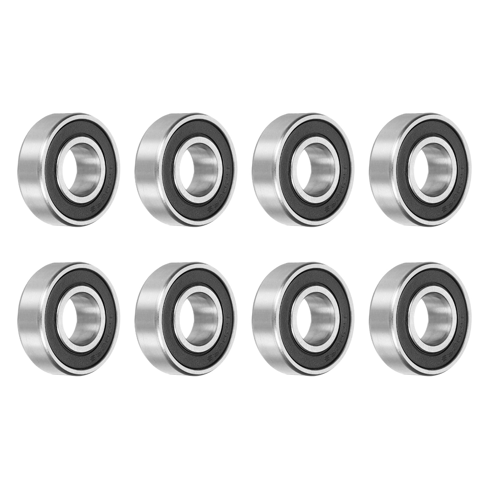 8pcs 6202-2RS Deep Groove Ball Bearings 15 x 35 x 11mm Chrome Steel Bearing Double Rubber Shielded Precision Bearings P6