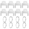 thumbnail image 1 of 8pcs 770301 Paper Towel Dispenser Keys,Toilet Paper Dispenser with 8 Key Rings Paper Towel Holder Key Tissue Box Key, 1 of 7