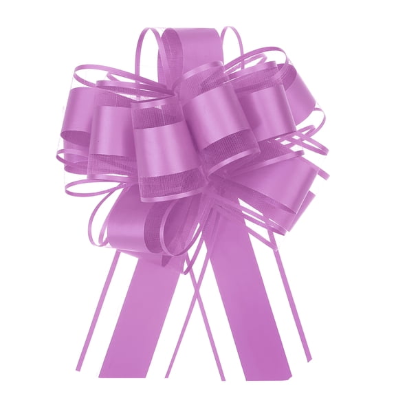 8pcs 8 Inch Large Big Pull Bow Gift Wrapping Ribbon for Car Presents, Hot Pink