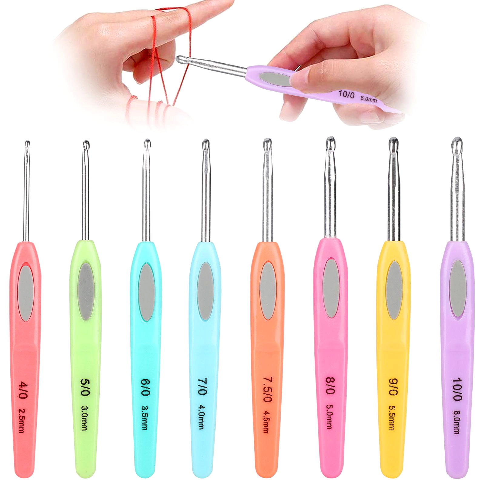 8pcs Crochet Hooks Metal Crochet Hooks Crochet Hook Sets with Case